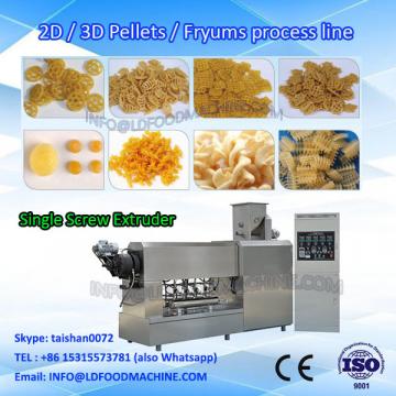 puffed food extruder/frying  processing line/3D snacks pellet machinery