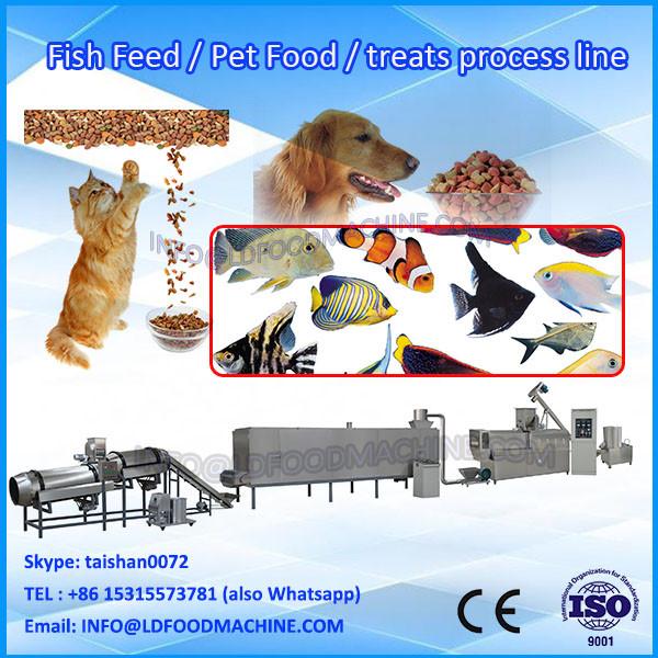 1.5tons per hour animal feed dog food and floating fish feed pellet twin screw extruder machine #1 image